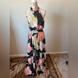 Chiffon halter neck dress